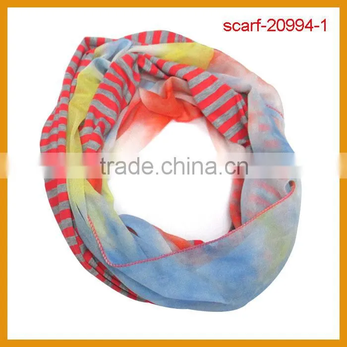 Very Beautiful European Loop Scarf, Chevron Infinity Scarf