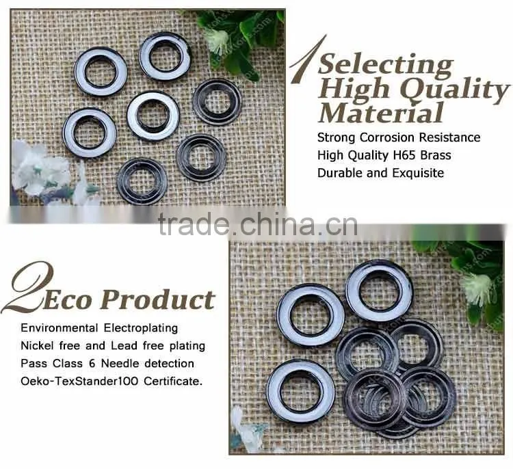 Shoe Decorations Type and Metal Material Round Shape Metal Eyelets