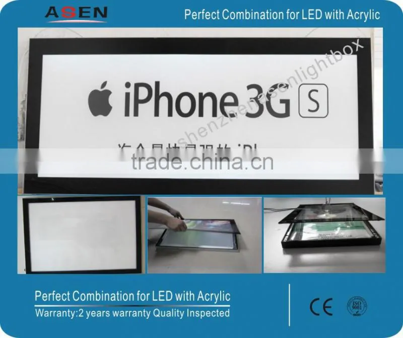 hot sales magnetic light box in advertising light boxes
