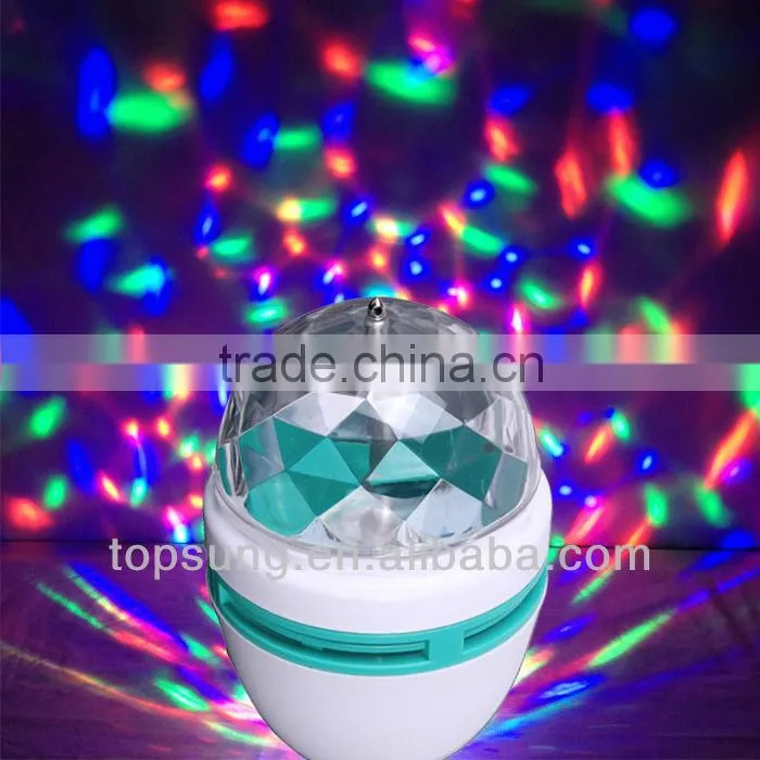 magic rgb led full color rotating lamp B22 base