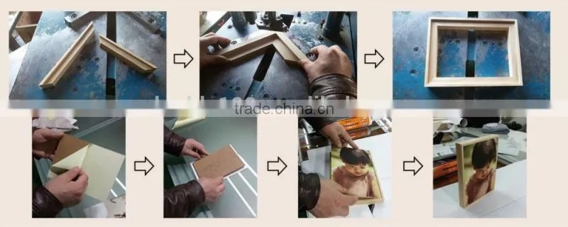 wooden and leather digital photo frame korea designs