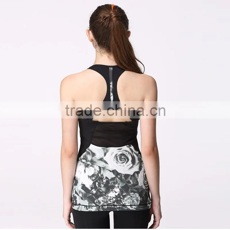 2015 running stringer vest, popular nice design yoga vest for ladies