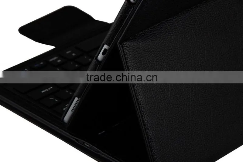 2016 new tablet pc bluetooth keyboard for ipad pro 12.9" PU leather removable keyboard case