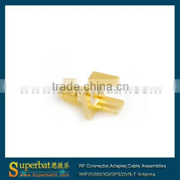 SMA End Launch Jack PCB Mount wide flange .031'' sma st adapter