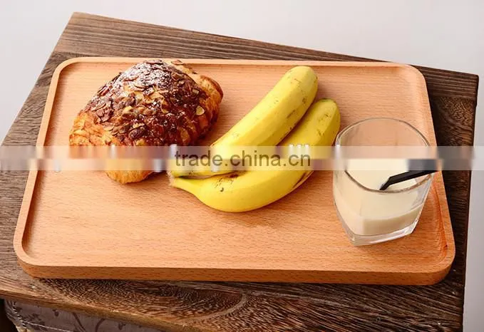 wholesale simple wood square plate for food