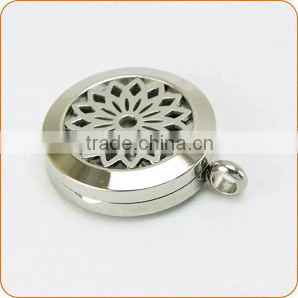 Fashion Stainless steel locket ring, flowers ring, perfume ring