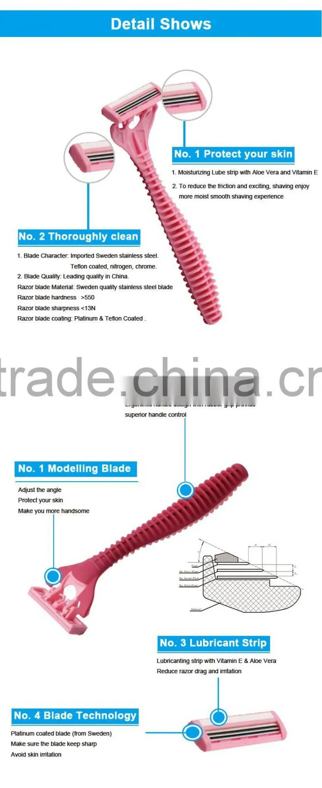 High Quality Safety Wholesale Straight Razors