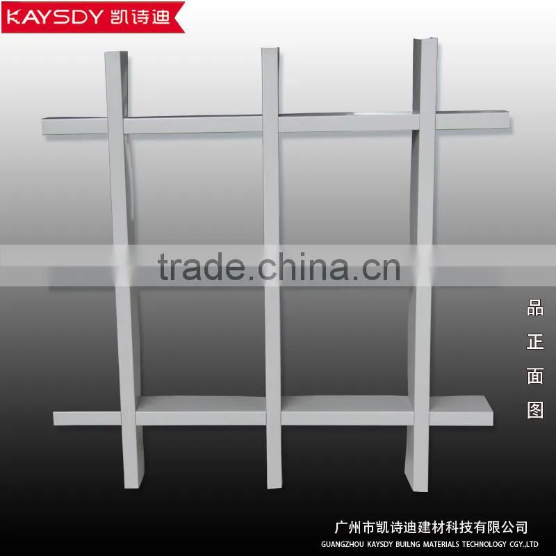 black color metal building materials of grid ceilings