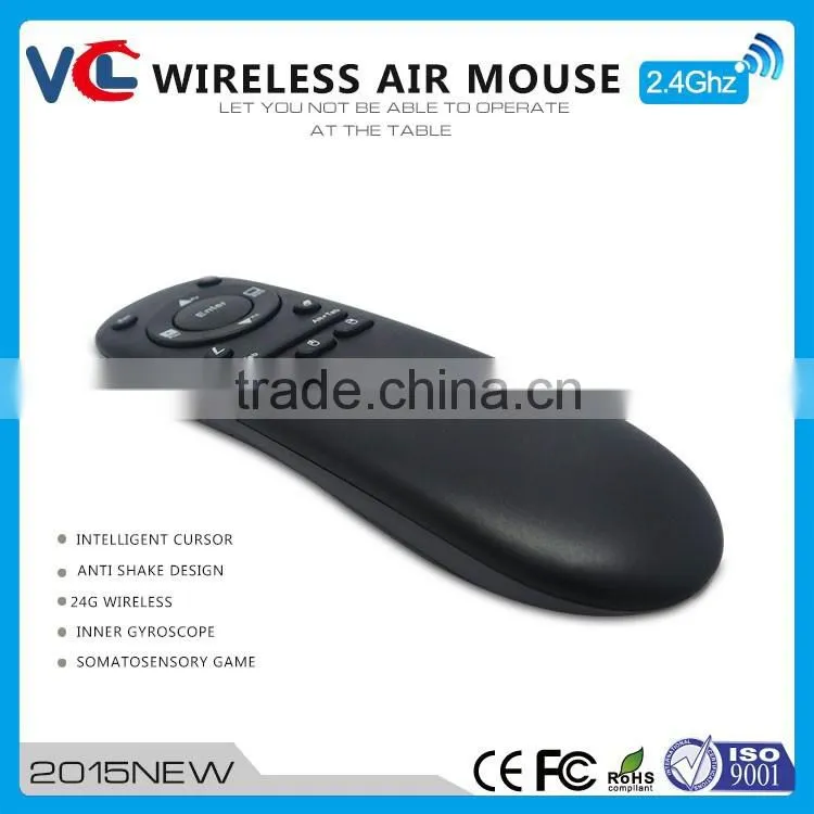 Shenzhen ISO factory Flying Air Mouse Remote Control 2.4G Wireless Keyboard