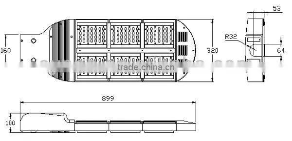 56W/112W/168W Pure White street led lights