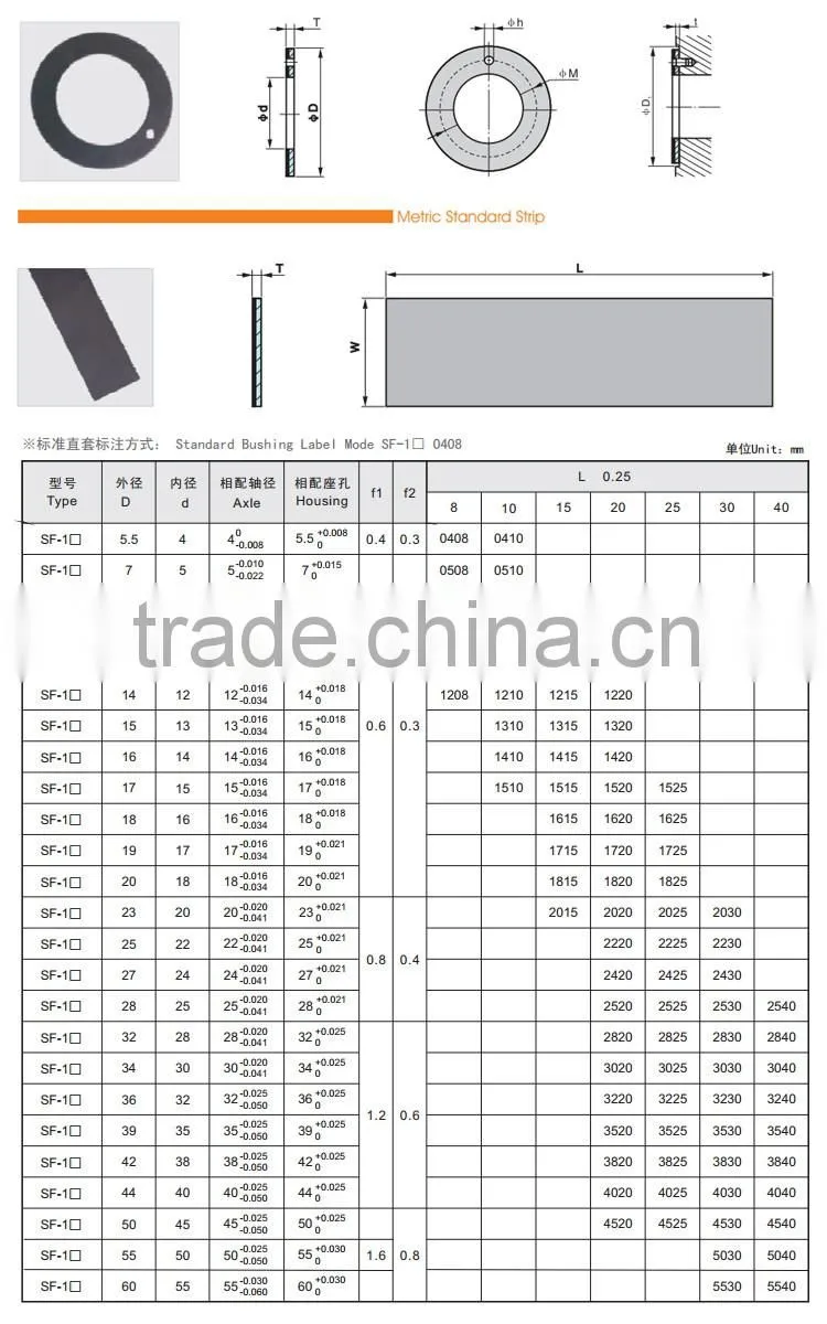 Factory supplied drawing customized high quality front strut mount bushing