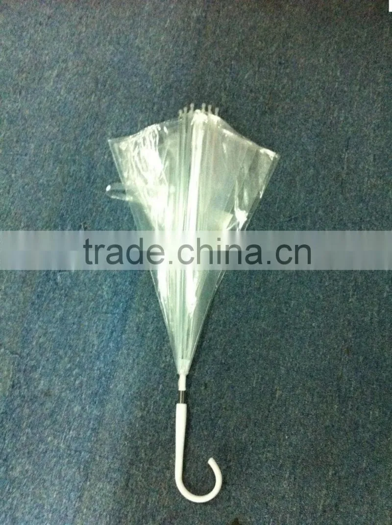 19 inches hand open clear pet umbrella
