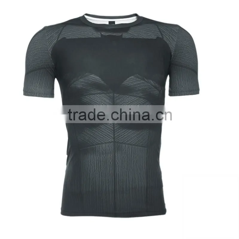 2016 new latest shirt designs gym sublimation printed shirt for men sports printing t-shirt custom t shirt print