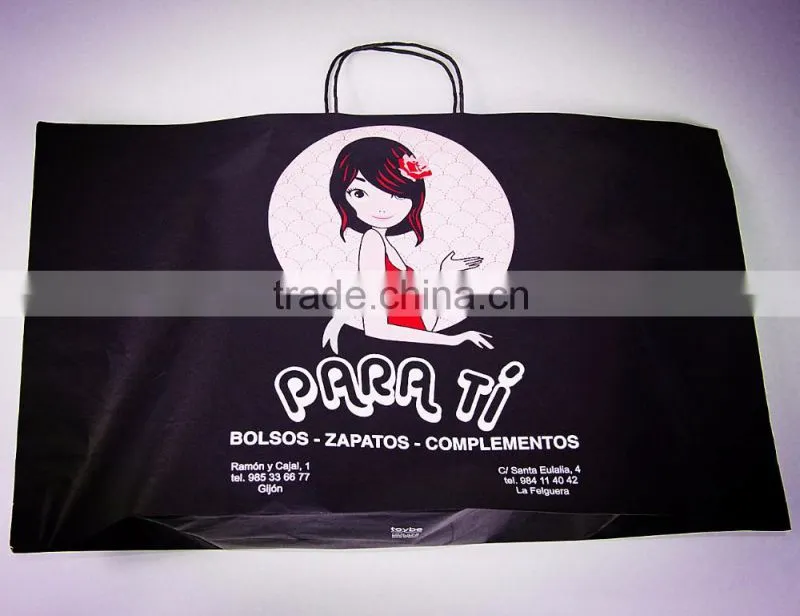 2016 paper bag for retailing shoes~ New style&cost-saving&eco-friendly~good quality with best price