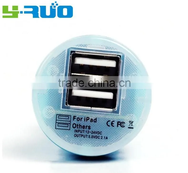 cheapest china mobile phone 5v 2.1A dual usb ports mini car charger for iphone 6s, tablet pc