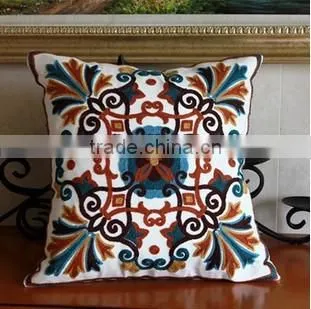 High Quality Household Embroidery Cotton Pillow Case Cover, Living Room Sofa Chair Office Squire Geometric Cushion Cover