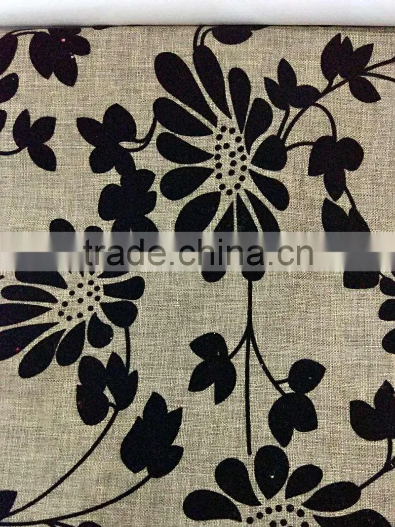Jacquard Chenille Fabric Flower Tela Embossed Sofa/ Cushion/Curtain