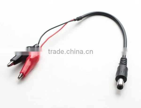 DC plug to Alligator Clips