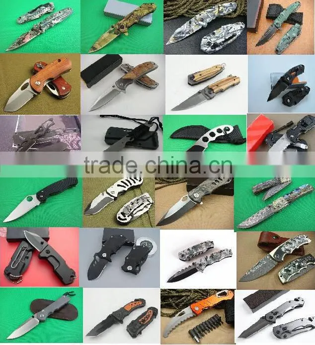 OEM wood handle hunting combat knife