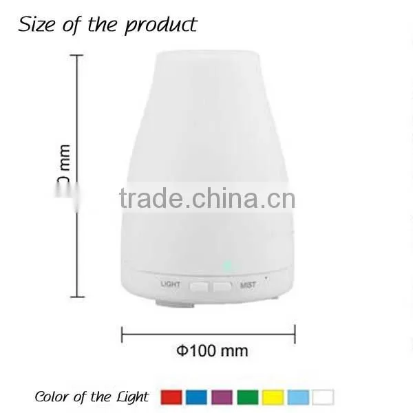 100ml Aromatherapy Essential Oil Diffuser Portable Ultrasonic Cool Mist Aroma Humidifier with Color LED Lights Changing
