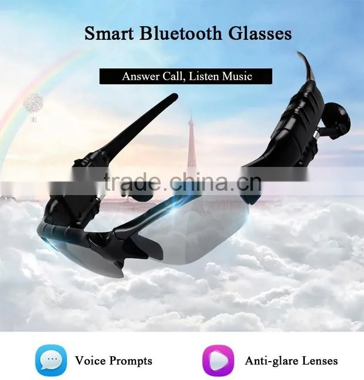Bluetooth Sunglasses Headphones Sport Polarized Glasses Headset with Mp3 Player for Android IOS