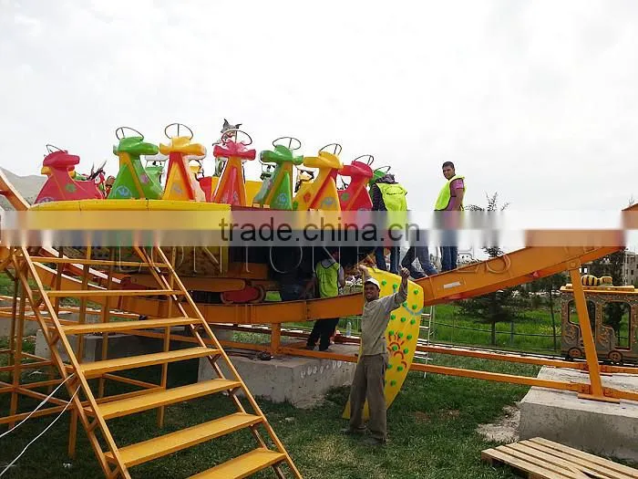 Entertainment UFO Equipment Thrill Track Cars Park Game Rides For Adult