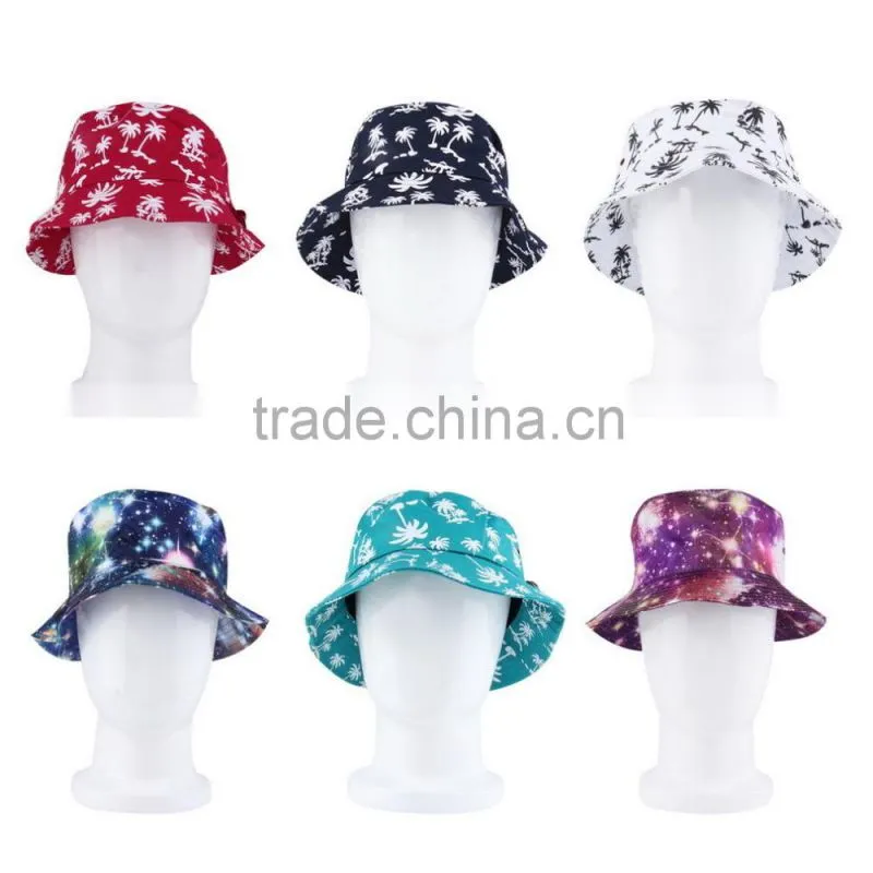 Unisex Fishing Bucket Cotton Hat Sun Boonie Summer Outdoor Cap Summer Hats
