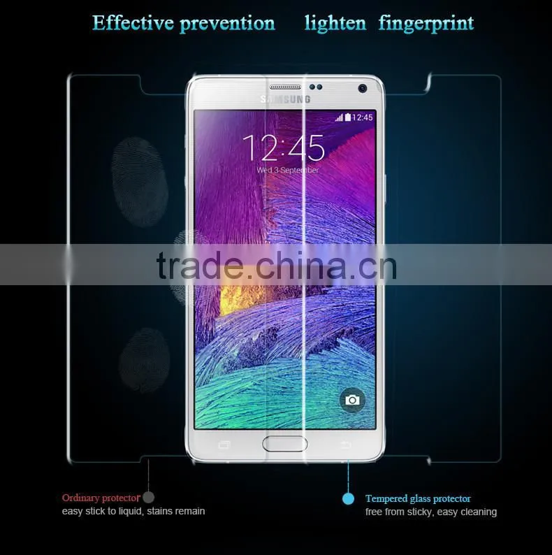 glass Screen Protector for samsung galaxy note 4 Mobile Phone tempered glass Screen Protector for samsung galaxy note 4