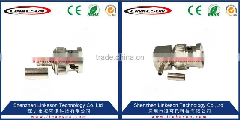 Right angle BNC male connector for RG58 rg316 rg174