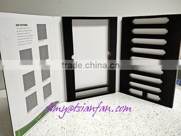 Portable customized stone sample brochure