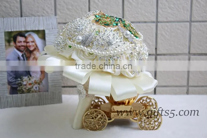 Elegant crystal wedding Bridal bouquet