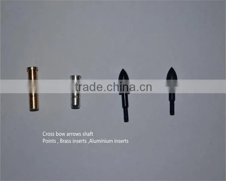 Aluminum hunting crossbow arrow shaft inserts for sale