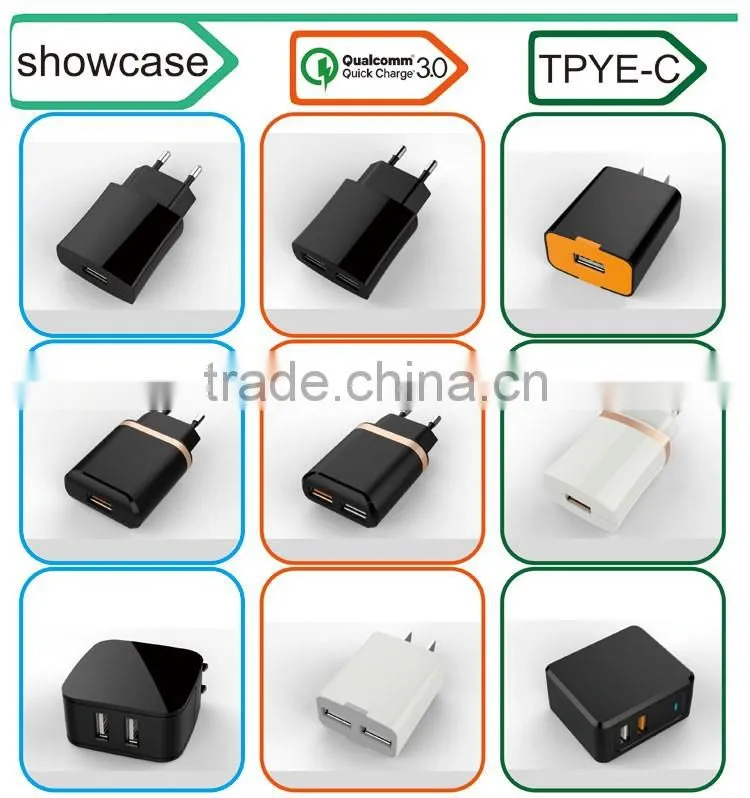 New cheapest Qualcomm Certified Quick Charge 2.0 3.0,QC 3.0 QC 2.0 Charger,quick charge qc 2.0 wall charger qc 3.0 wholesale