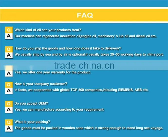 Oil Water Separating Machine, Turbine Oil Purifier, Oil Recycling Plant