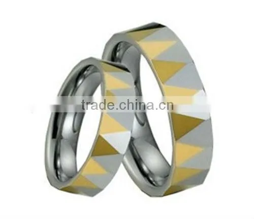 2013 new trendy wholesale tungsten ring , direct factory fashion accessories for men,gold-plated jewelry