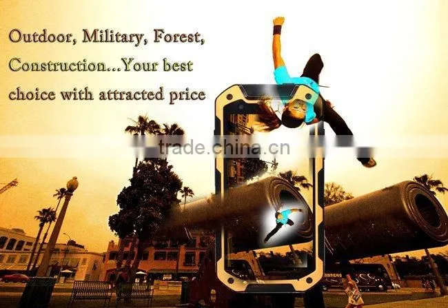 Outdoor smartphone i5800C Smartphone 4.5 Inch QHD IP67 MTK6582 Quad Core 1GB 8GB Android 4.4