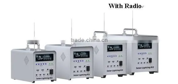 2014 New 30W DC solar Lighting kit for outdoor activites with Radio 0217