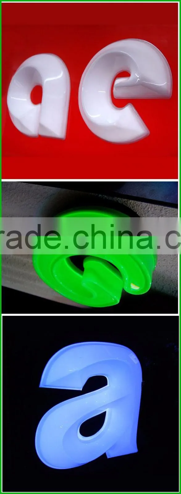 Waterproof Customized Acrylic Vacuum Led Channel Letter