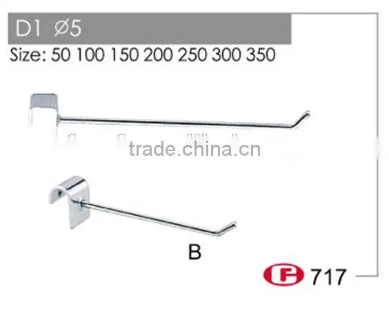hotsale peg hooks,slatwall plate hooks for supermarket D1