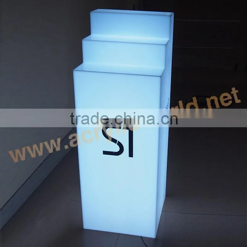 Lightbox big Display Plinth/Lightbox Plinths/Acrylic LED big display standee