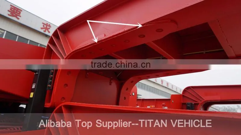 used low bed trailer , Second-hand low bed truck trailer excavator trailer