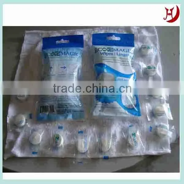 Tablet spunlace nonwoven compressed towel
