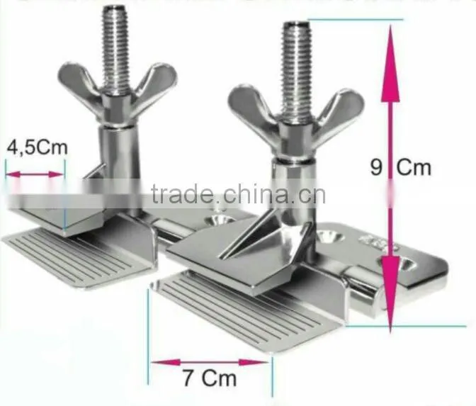 Cast steel hinge clamps