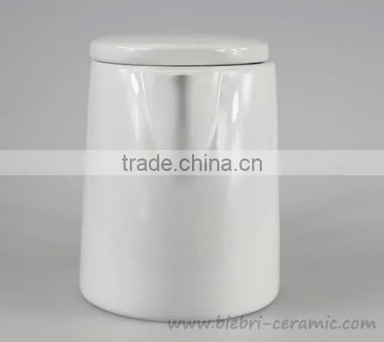 1000ml Antique Plain White Custom Printed Porcelain Ceramic Teapot Water Kettle With Mugs Cups Sets