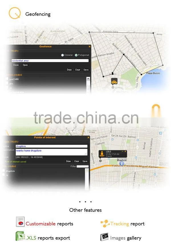 Personal GPS Tracker and Voice communicator, extended battery lifetime, SMS alerts and Email alerts - Mod HPTRACKERXV