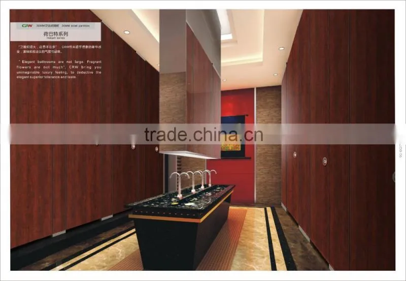 26mm waterproof whole toilet partition high-end whole toilet partition 26mm suspended toilet partition unit