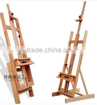 in stock 55*61*143(232)cm professional artist painting easel beech wood easel big master easel