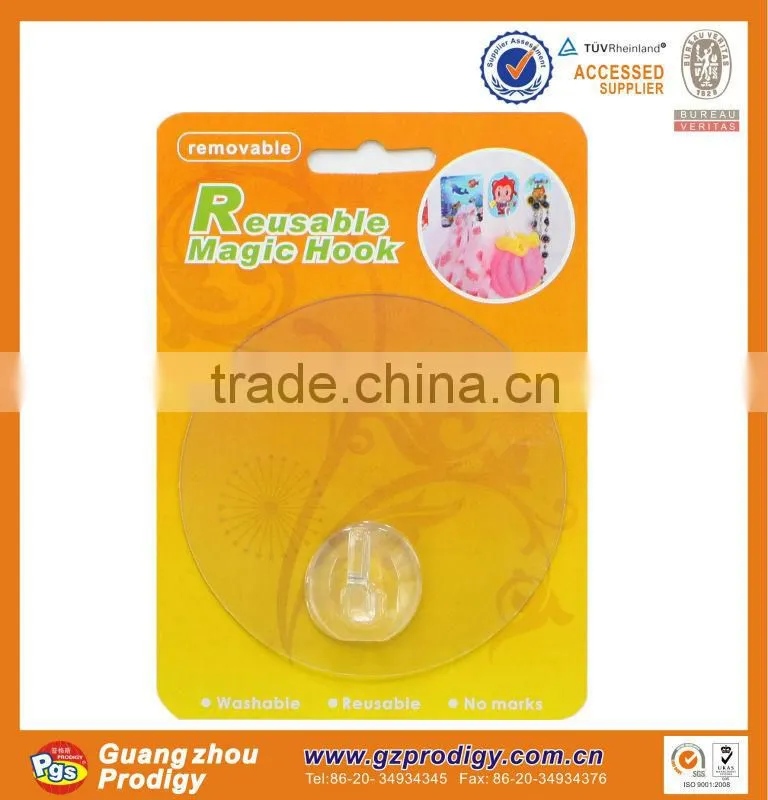 New Magic Cartoon Pattern Hook /Heavy Duty Reusable Silicon Adhesive Hook