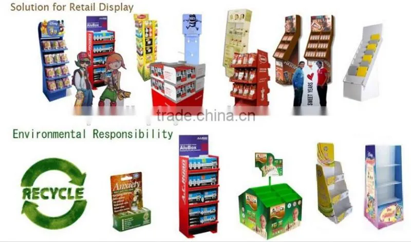 Corrugated paper pallet display for clothing and other articles of daily use