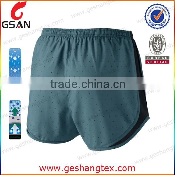 Polyester spandex 4 way stretch running short